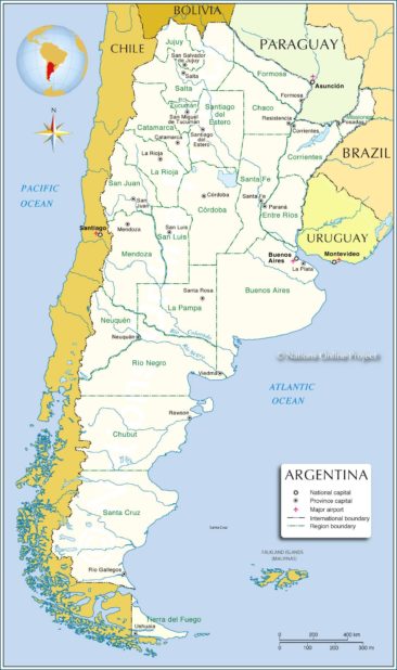 Argentina map