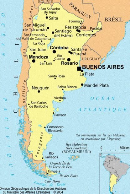 Map of Argentina