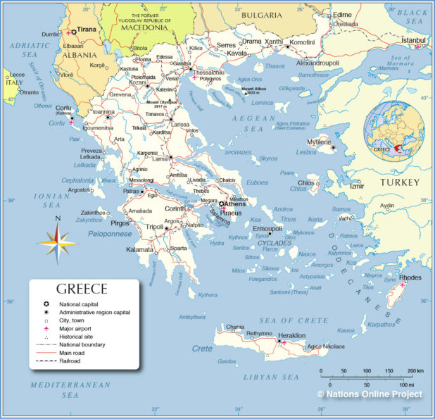Map of Greece