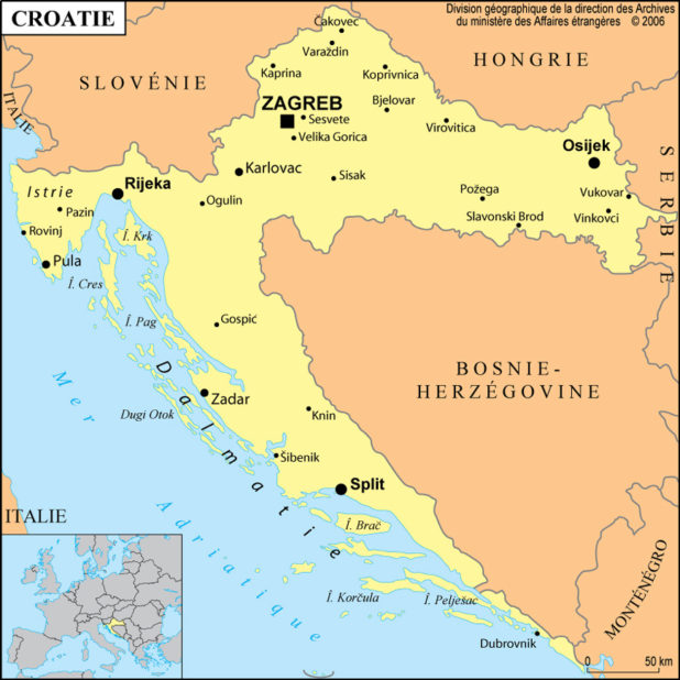 Croatia map