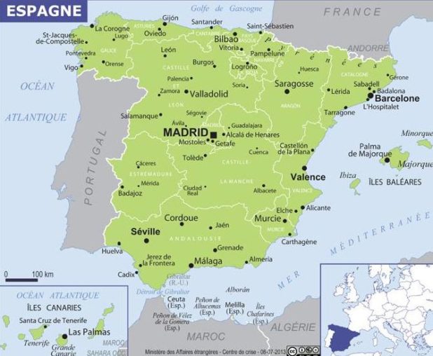 Spain map