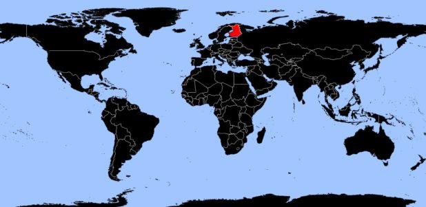 Finland on a World Map