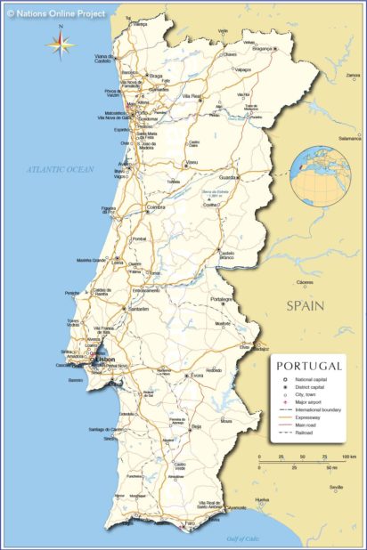 Portugal map