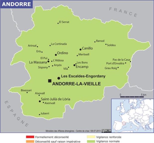 Map of Andorra