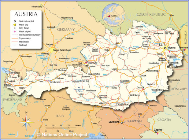 Map of Austria