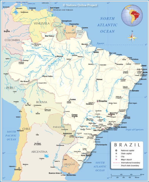Map of Brazil