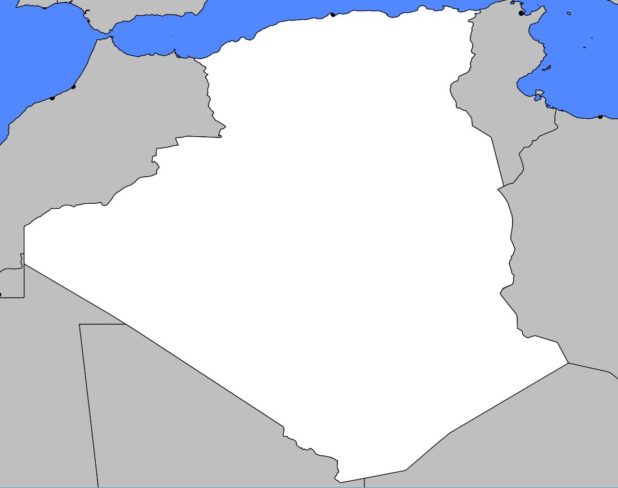 Blank Map of Algeria