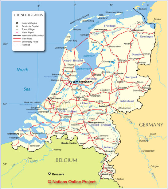 Map of the Netherlands