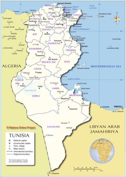 Tunisia Map