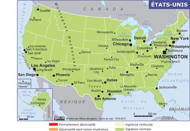 USA (United States) map