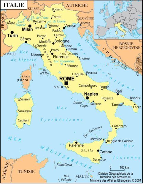 Another map of Italy