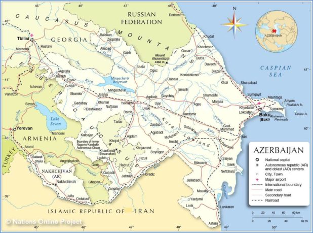 Map of Azerbaijan
