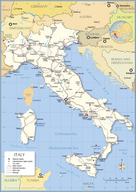 Italy map