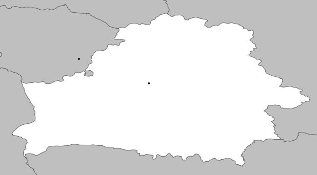 Blank Map of Belarus