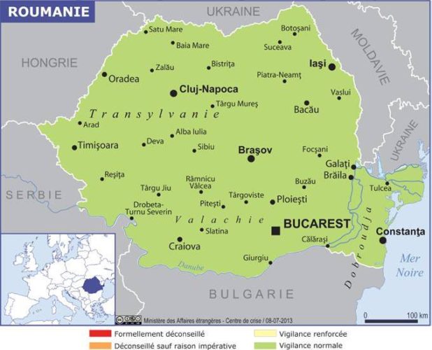 Romania map
