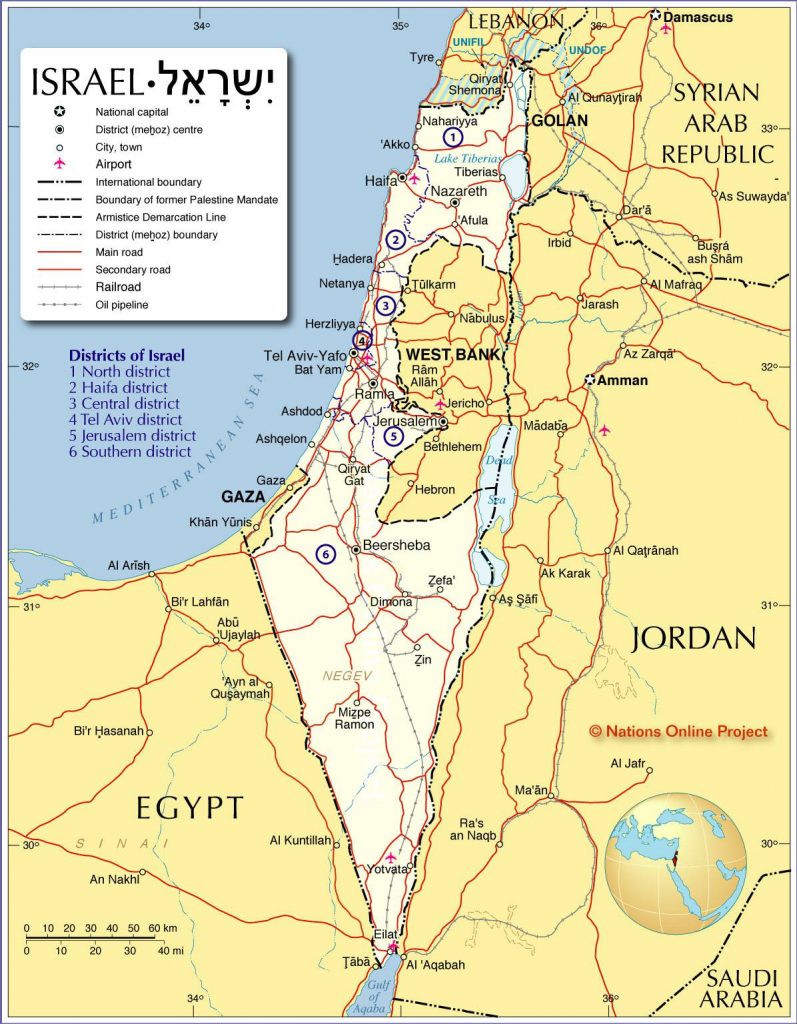 Map of Israel