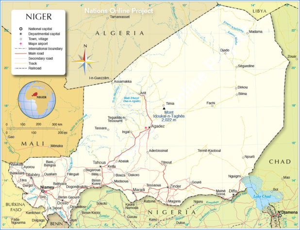 Map of Niger