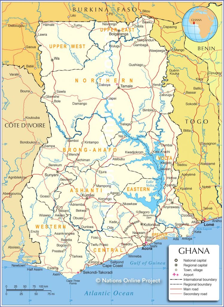 Map of Ghana