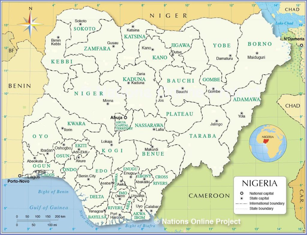 Map of Nigeria